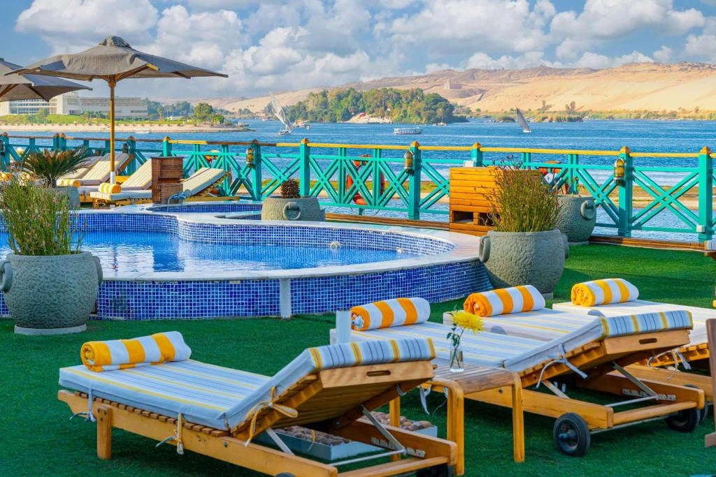 Sun deck of the Sonesta Moon Goddess Nile Cruise Ship Nile cruise